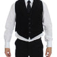 Dolce & Gabbana Black Manchester Single Breasted Vest