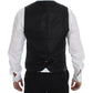 Dolce & Gabbana Black Wool Single Breasted Vest Gilet