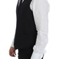 Dolce & Gabbana Black Wool Single Breasted Vest Gilet