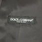 Dolce & Gabbana Gray Striped Wool Logo Vest Gilet Weste