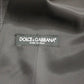 Dolce & Gabbana Gray Striped Wool Logo Vest Gilet Weste