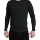 Dolce & Gabbana Gray Wool Round Neck Pullover Sweater