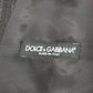 Dolce & Gabbana Gray Striped Wool Logo Vest Gilet Vests