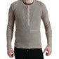 Dolce & Gabbana Henley Pullover Beige Cashmere Sweater