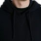 Dolce & Gabbana Blue Cashmere Hooded Pullover Sweater