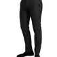 Dolce & Gabbana Dark Gray Stretch Slim Formal Pants