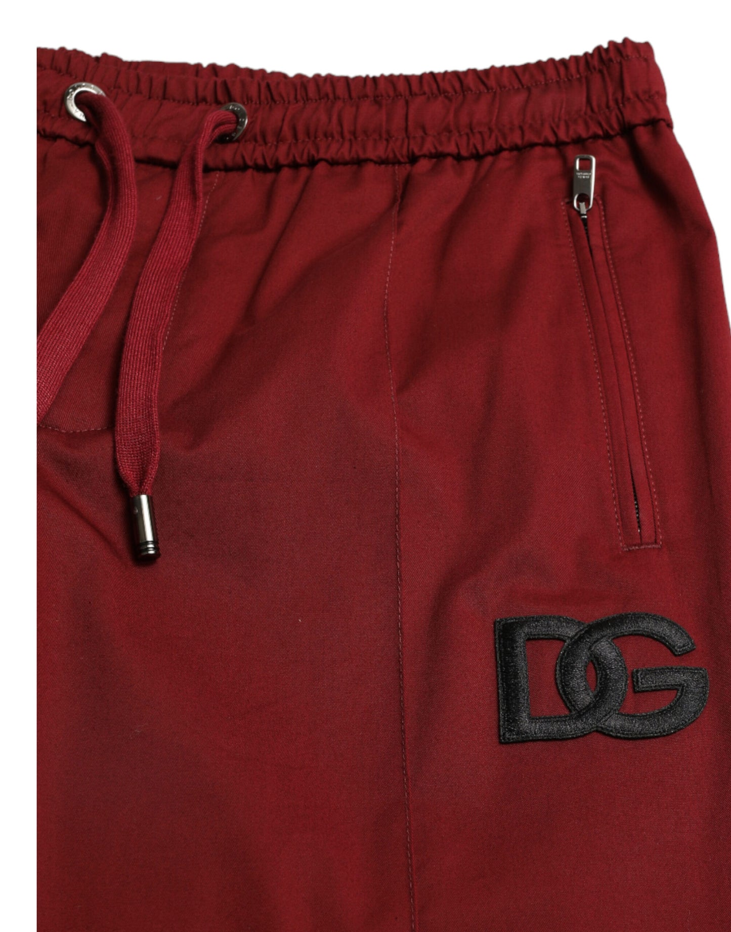 Dolce & Gabbana Maroon Jogging Cotton Stretch Men Jogger Pants