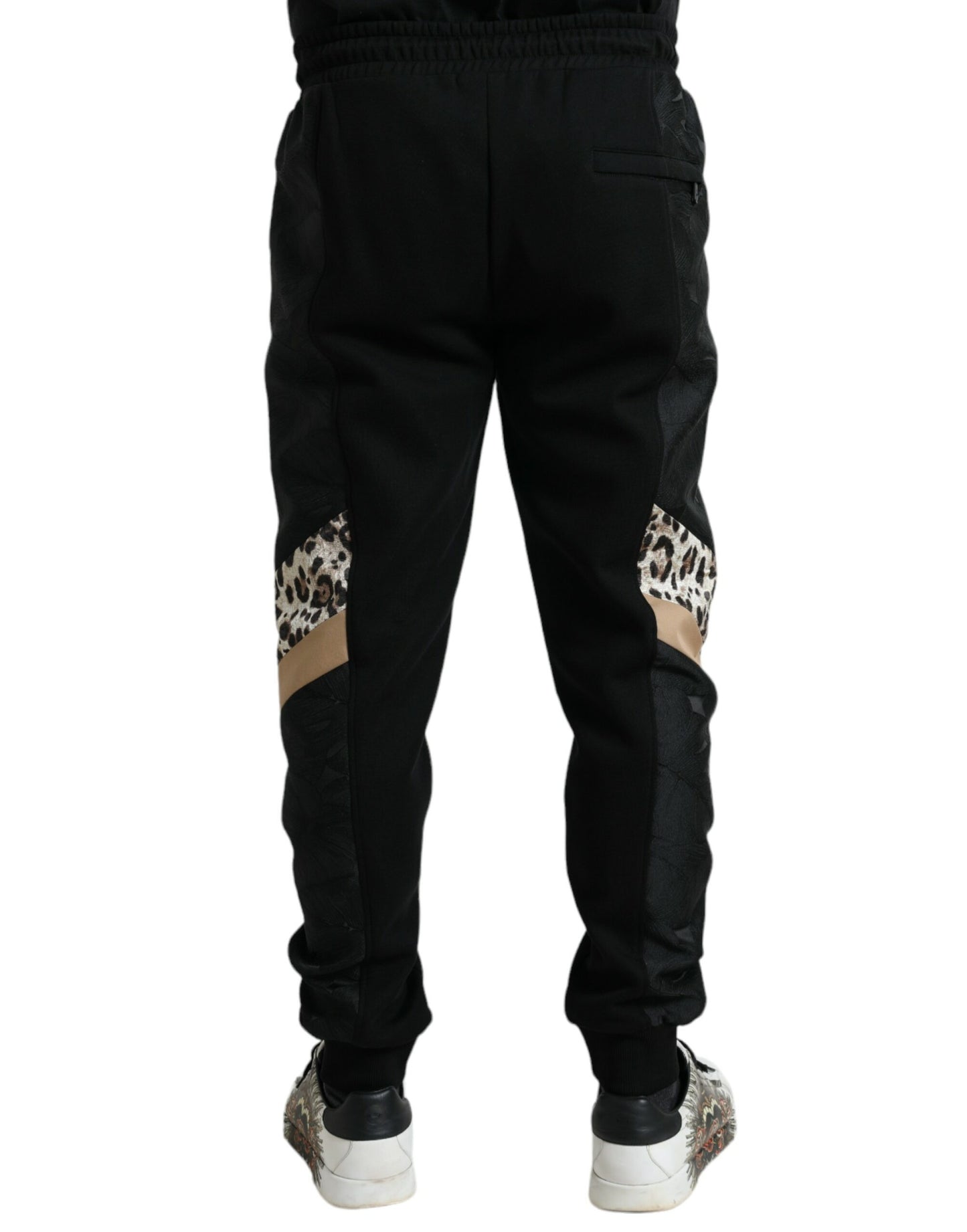 Dolce & Gabbana Black Cotton Slim Stretch Jogger Pants