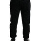 Dolce & Gabbana Black Leopard Cotton Slim Fit Jogger Pants