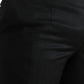 Dolce & Gabbana Black Slim Cotton Formal Dress Pants