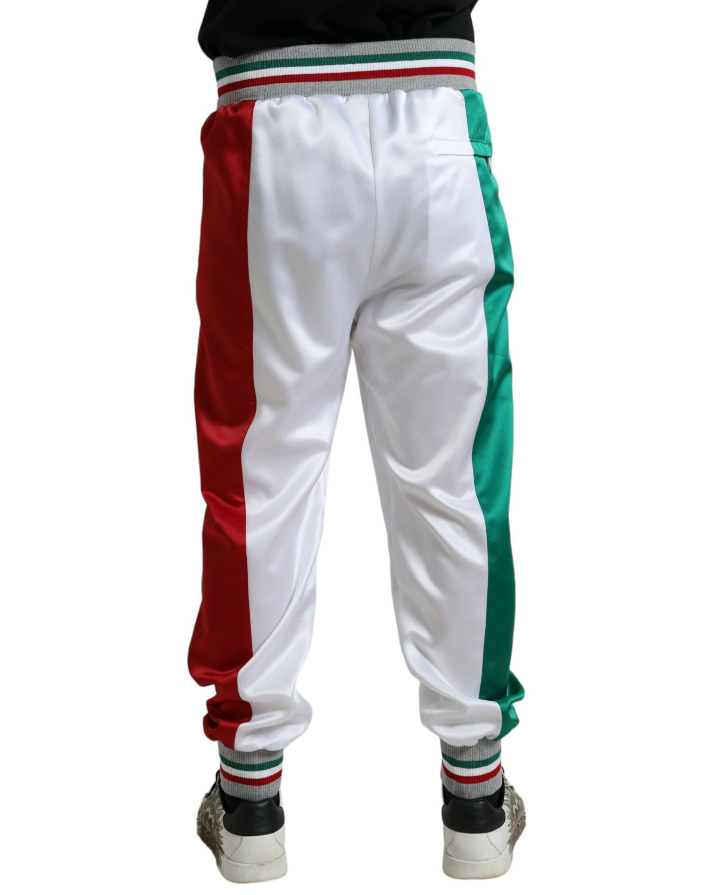 Dolce & Gabbana Multicolor Italian Patch Slim Jogger Pants