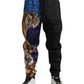 Dolce & Gabbana Black Blue Leopard Print Trouser Jogger Pants