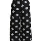 Dolce & Gabbana Black Logo DG Print Wide Leg Pants