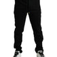 Dolce & Gabbana Black Cotton Blend Jogger Sweatpants Pants