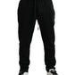 Dolce & Gabbana Black Cotton Logo Jogger Men Sweatpants Pants