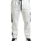 Dolce & Gabbana White Cotton Blend Jogger Men Sweatpants Pants