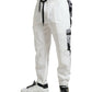 Dolce & Gabbana White Cotton Blend Jogger Men Sweatpants Pants