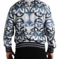 Dolce & Gabbana Multicolor Logo Print Bomber Blouson Jacket