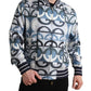 Dolce & Gabbana Multicolor Logo Print Bomber Blouson Jacket