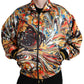 Dolce & Gabbana Multicolor Abstract Bomber Jacket