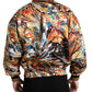 Dolce & Gabbana Multicolor Abstract Bomber Jacket