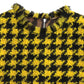 Dolce & Gabbana Yellow Houndstooth Sleeveless Aline Mini Dress