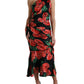 Dolce & Gabbana Tropical Elegance Silk Draped Dress