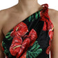 Dolce & Gabbana Tropical Elegance Silk Draped Dress