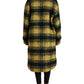 Dolce & Gabbana Yellow Plaid Long Sleeve Casual Coat Jacket