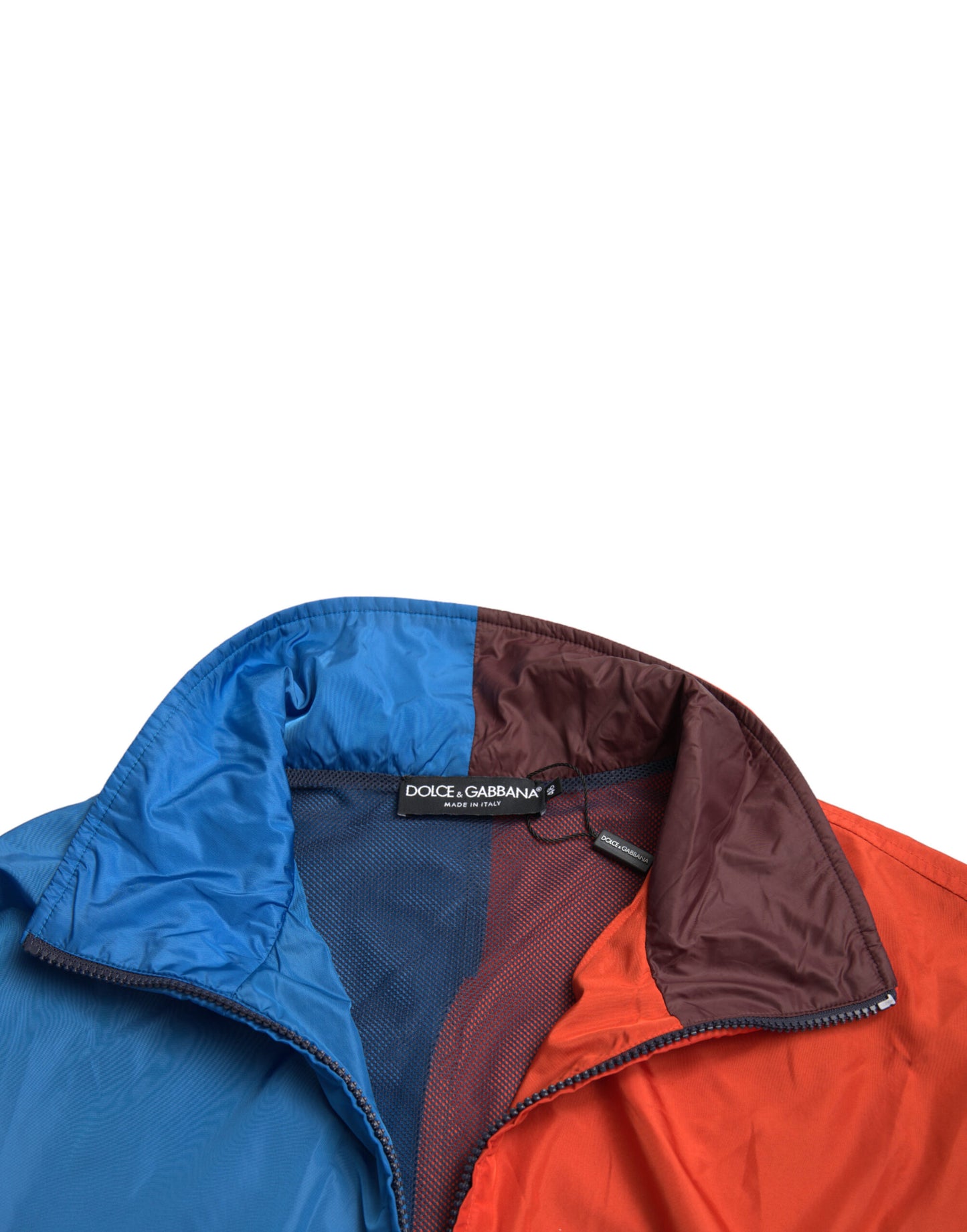 Dolce & Gabbana Multicolor Color Windbreaker Jacket