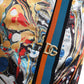 Dolce & Gabbana Multicolor Marble Print Satin Pants