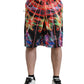 Dolce & Gabbana Multicolor Luminarie Print Men Bermuda Shorts