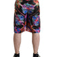 Dolce & Gabbana Multicolor Luminarie Print Men Bermuda Shorts