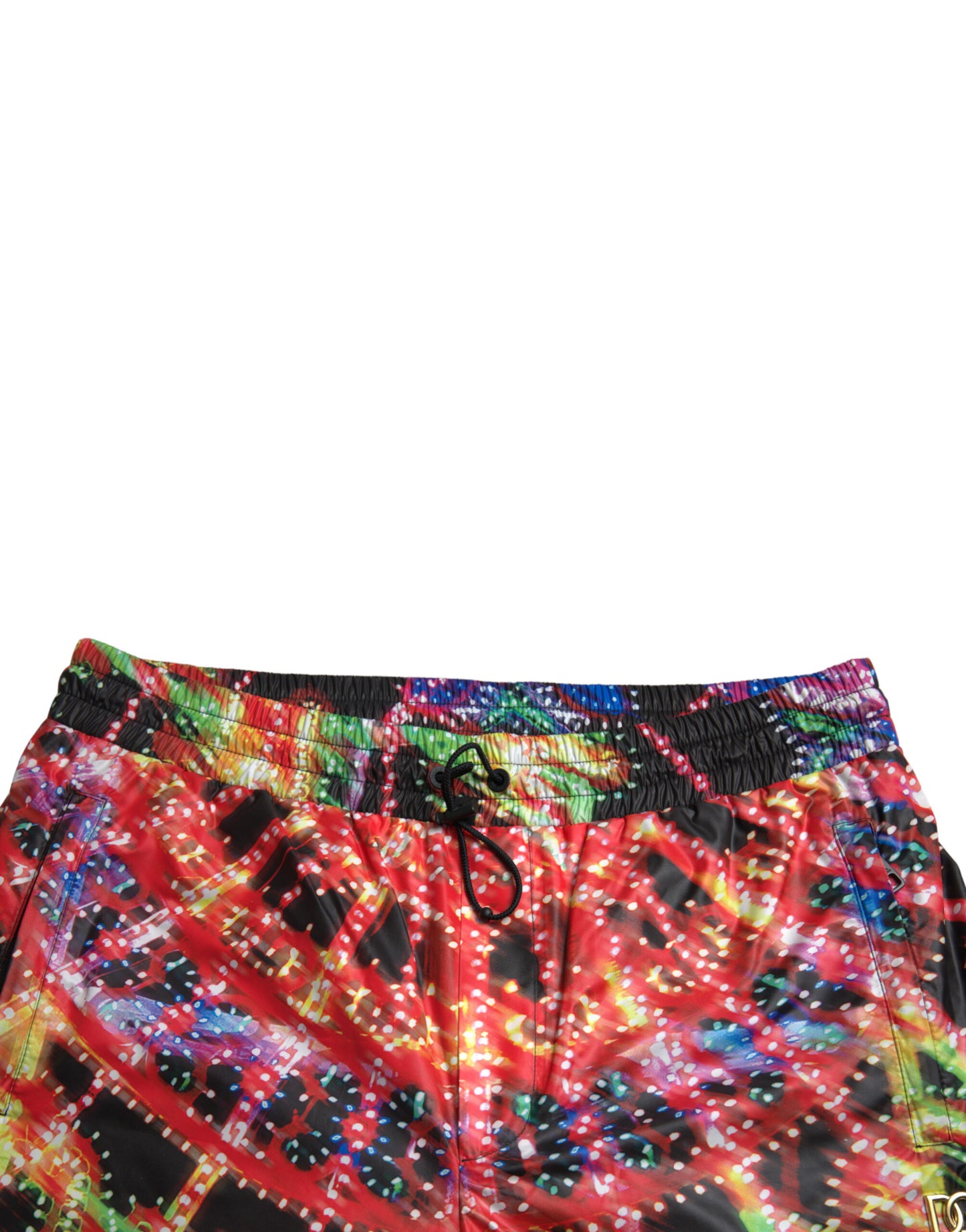 Dolce & Gabbana Multicolor Luminarie Print Men Bermuda Shorts