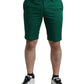 Dolce & Gabbana Deep Green Cotton Stretch Men Bermuda Shorts