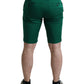 Dolce & Gabbana Deep Green Cotton Stretch Men Bermuda Shorts