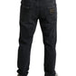 Dolce & Gabbana Grey Tattered Cotton Slim Skinny Denim Jeans