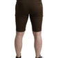 Dolce & Gabbana Brown Cotton Stretch Men Bermuda Shorts