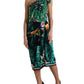 Dolce & Gabbana Tropical Jungle Print One-Shoulder Dress