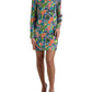 Dolce & Gabbana Multicolor Geometric Embellished Silk Dress