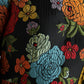 Dolce & Gabbana Black Floral Embroidery Knee Length Dress