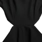 Dolce & Gabbana Elegant Black Cut Out A-Line Dress