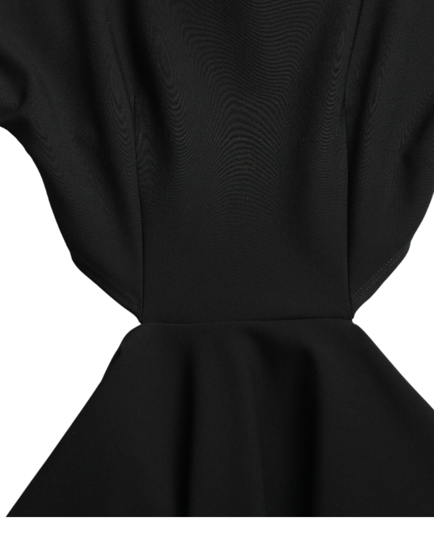 Dolce & Gabbana Elegant Black Cut Out A-Line Dress