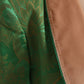 Dolce & Gabbana Green Floral Double Breasted Coat Jacket