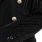 Dolce & Gabbana Black Striped SICILIA Double Breasted Jacket