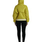 Dolce & Gabbana Yellow Nylon Quilted Hooded Pullover Jacket