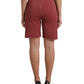 Dolce & Gabbana Maroon Cotton High Waist Sweatshorts Shorts