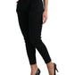 Dolce & Gabbana Black Mid Waist Skinny Cropped Pants