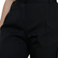 Dolce & Gabbana Black Mid Waist Skinny Cropped Pants