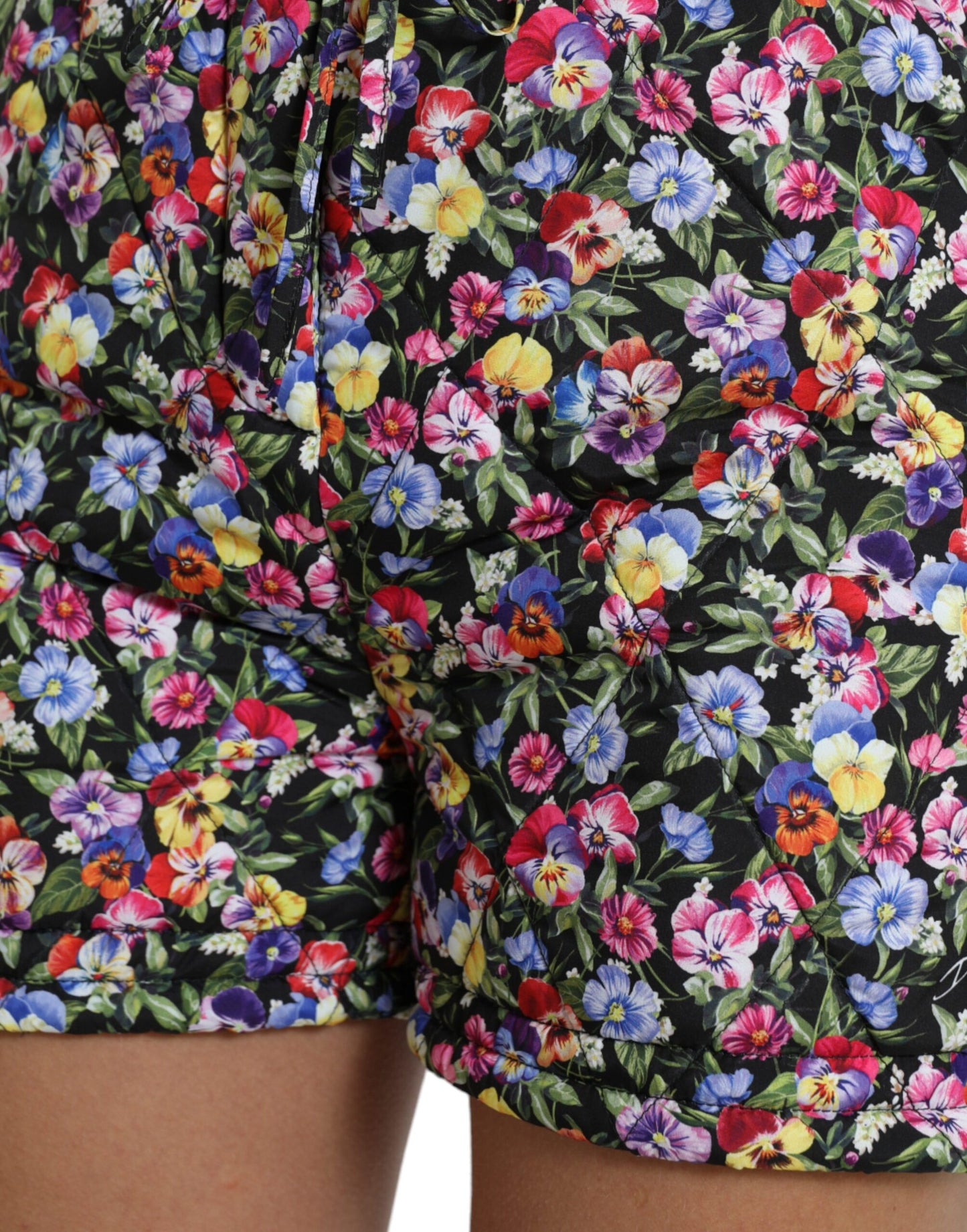 Dolce & Gabbana Multicolor Floral High Waist Shorts